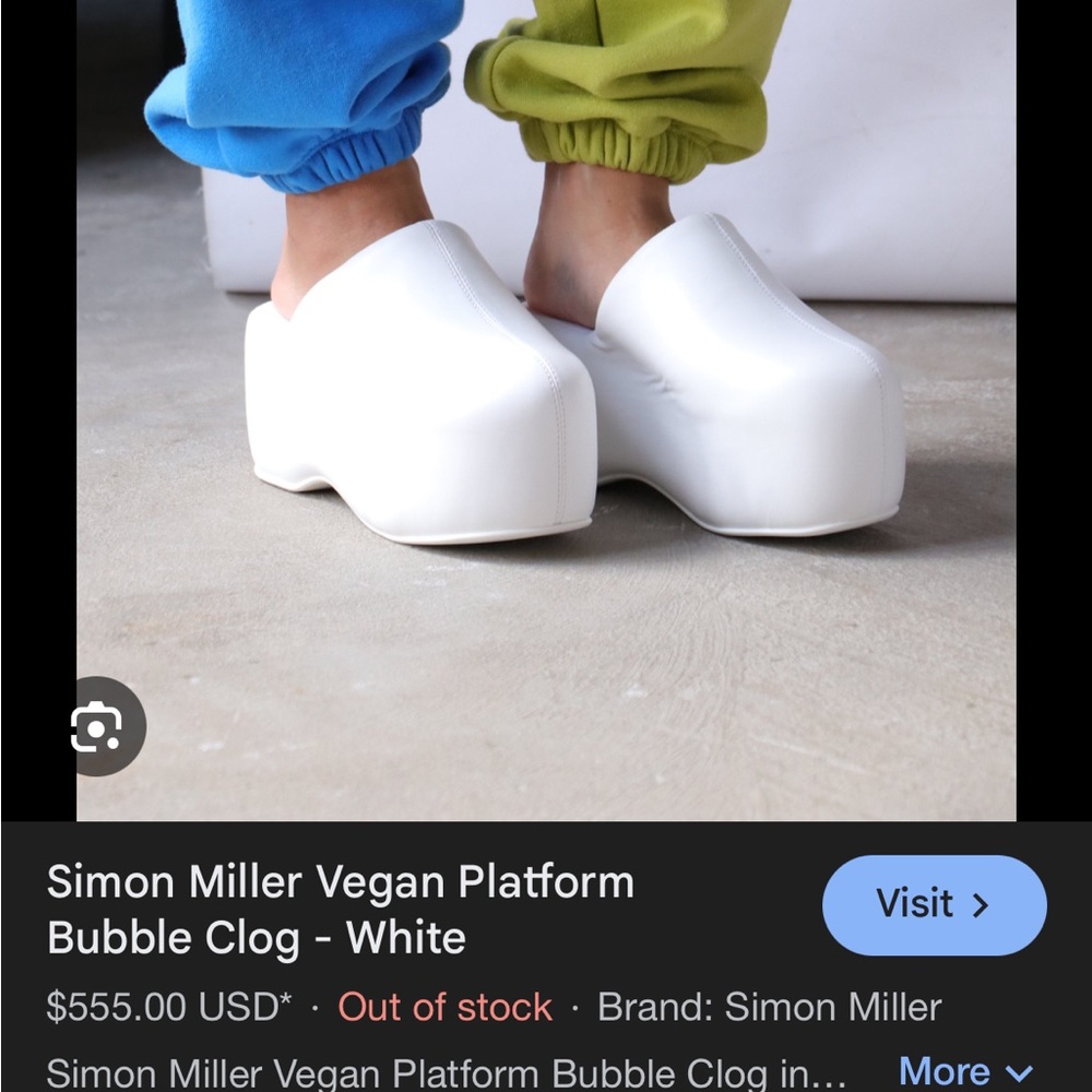 Simon Miller White Bubble Clogs